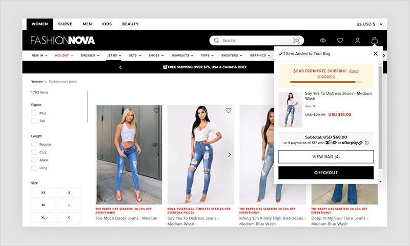 Shopifyウェブサイト例2